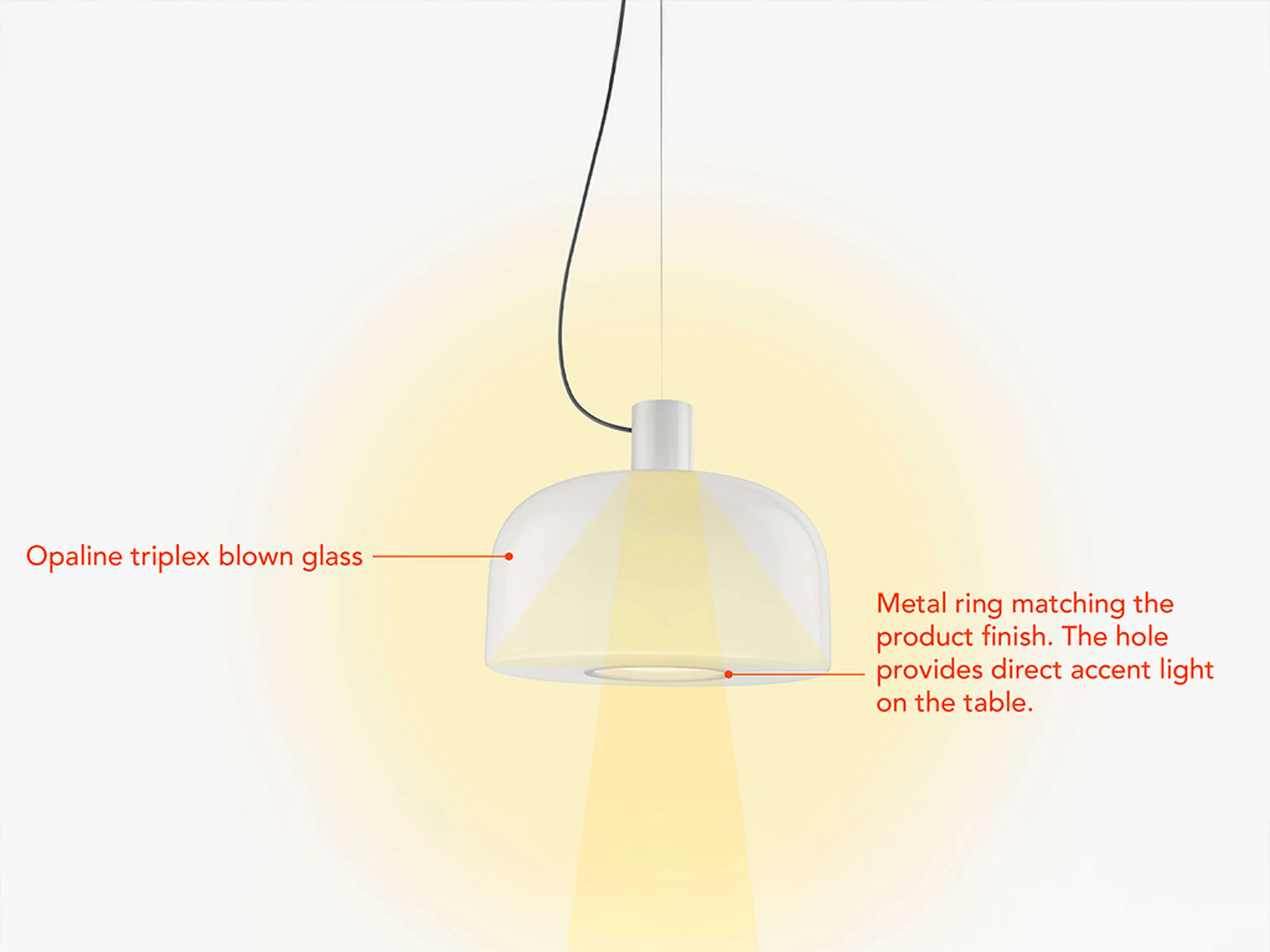 Bellhop Glass S2 Suspension Lamp