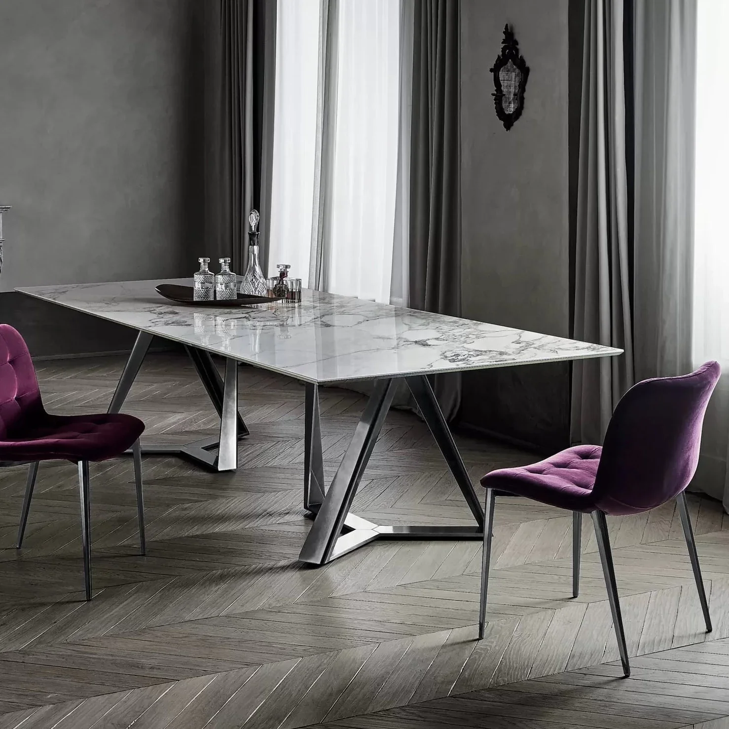 Millennium XXL Rectangular Marble Table