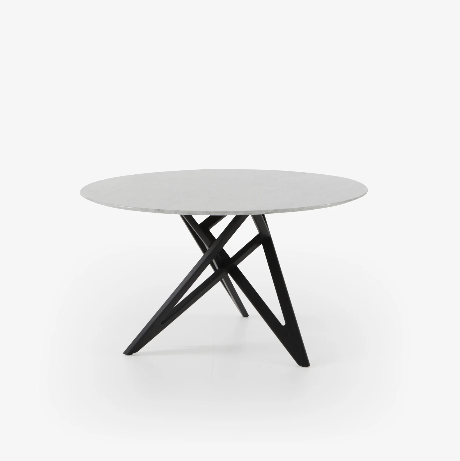 Ennéa Round Dining Table Base In Black Stained Ash