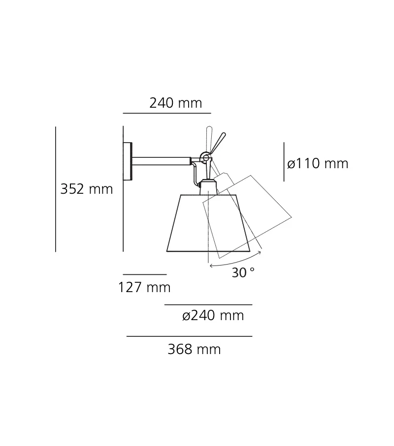TOLOMEO DIFFUSORE WALL LAMP