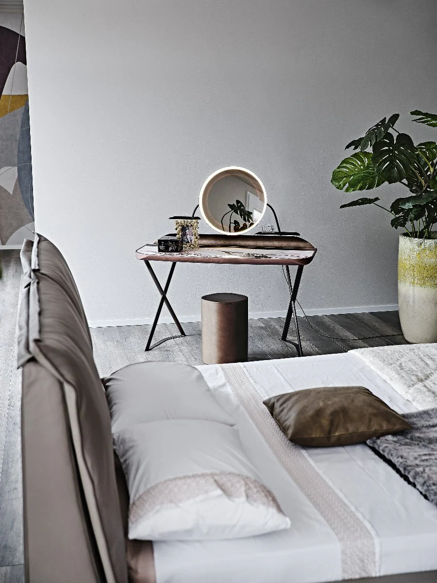 COCOON TROUSSE Keramik Desk with Mirror Frame