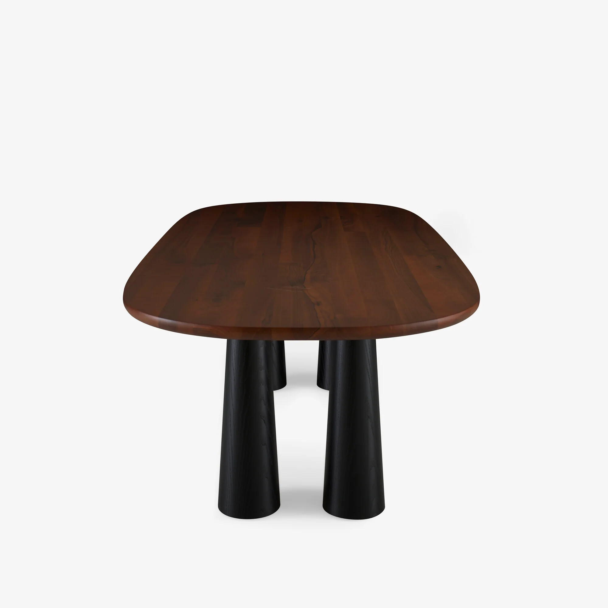 Hashira Dining Table Base In Black Stained Ash