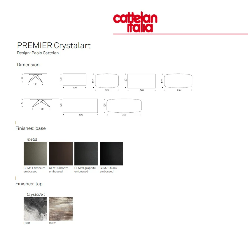 PREMIER Crystalart Table