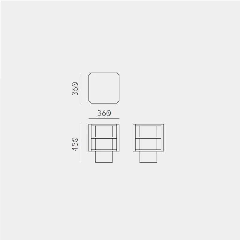 Lantern Side Table by Ariake