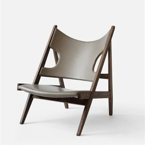 Knitting Leather Lounge Chair