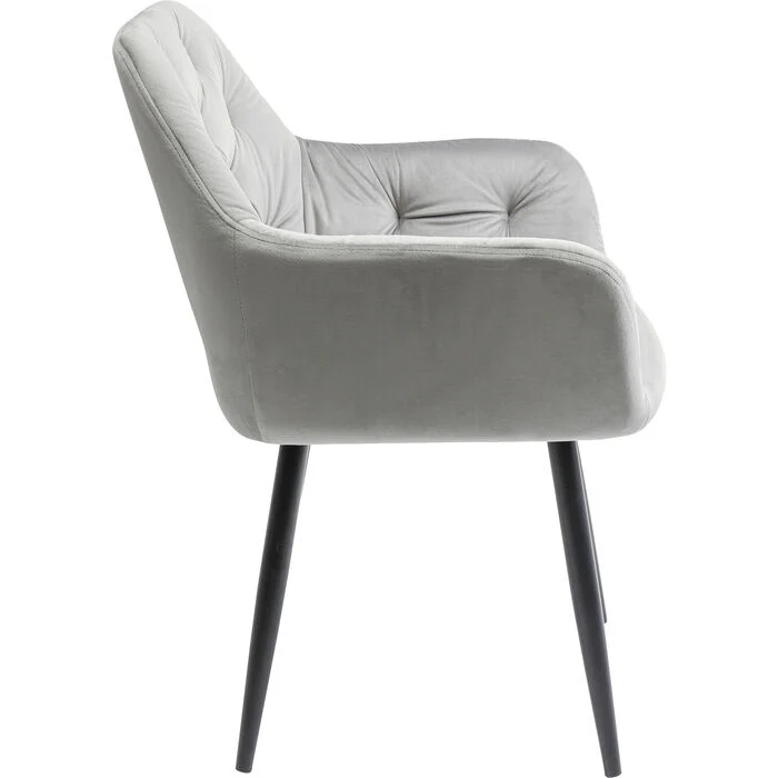 Chair with Armrest Kira Grey