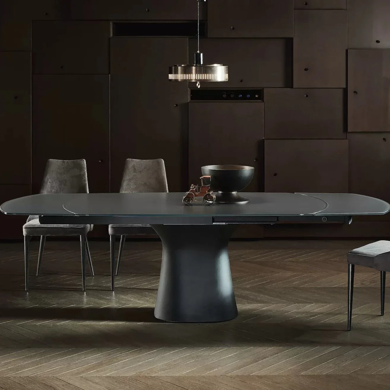 Podium Extandible Barrel Crystal Table