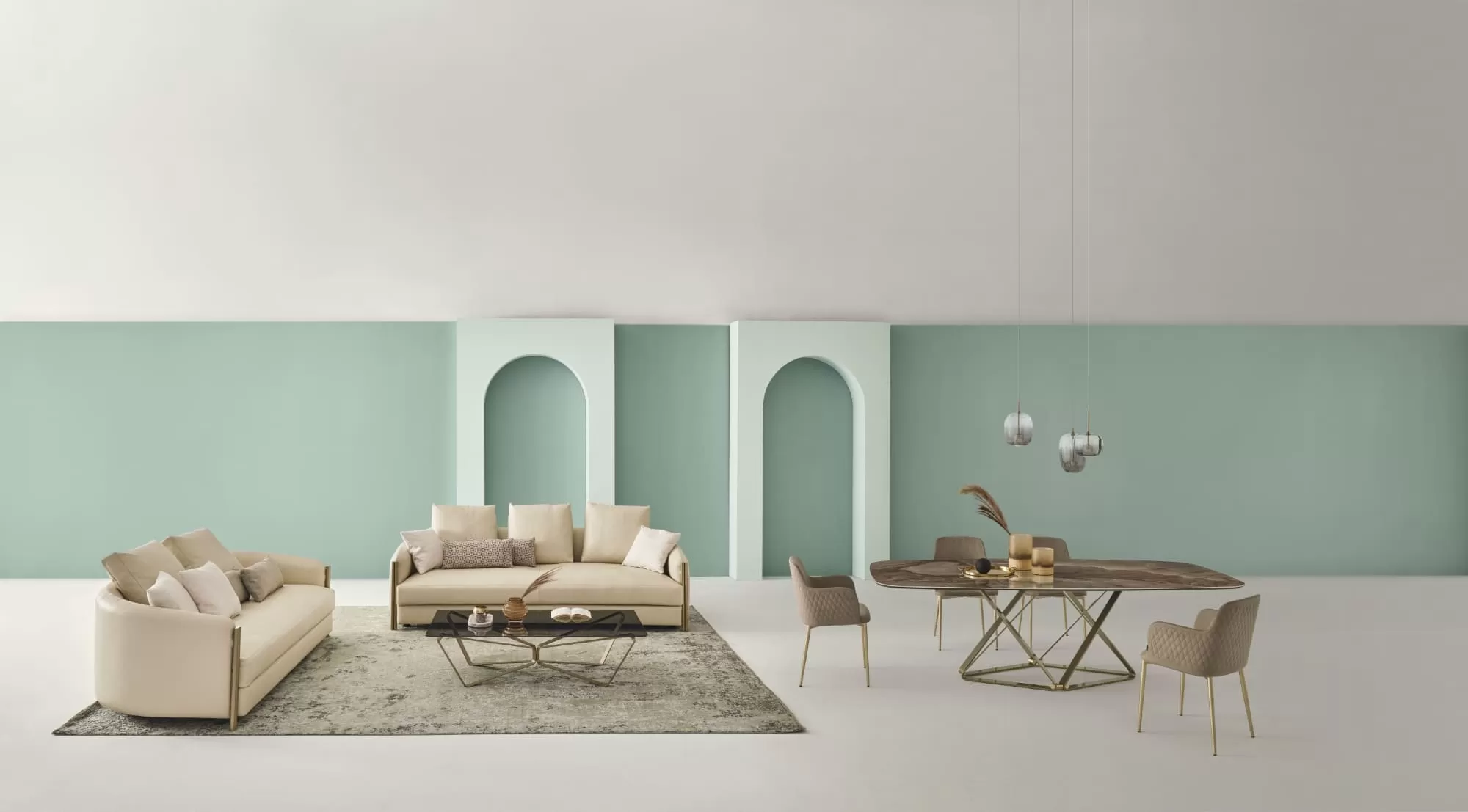 Delta Barrel Marble/Ceramic Table