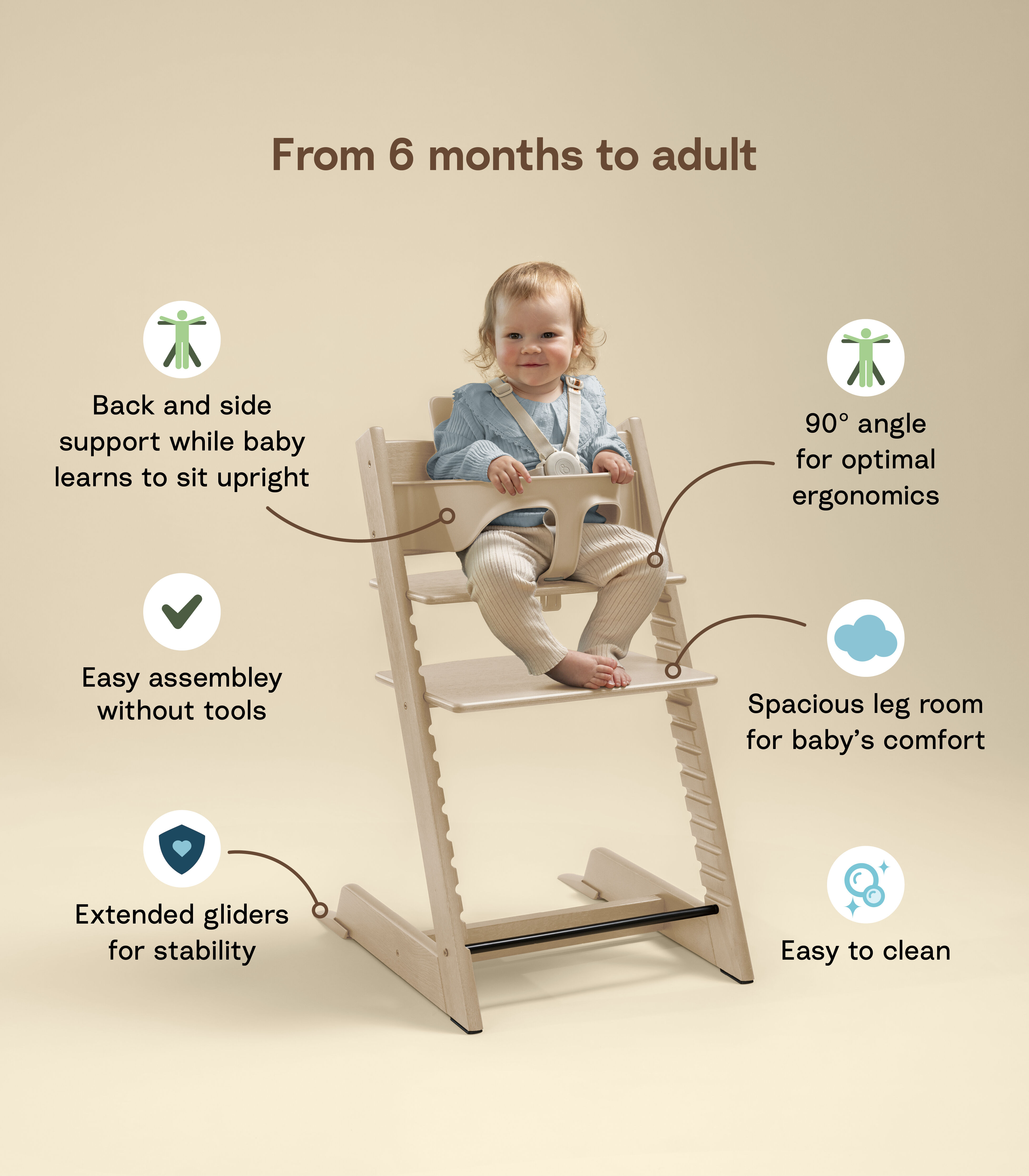 Tripp Trapp® High Chair with newborn set