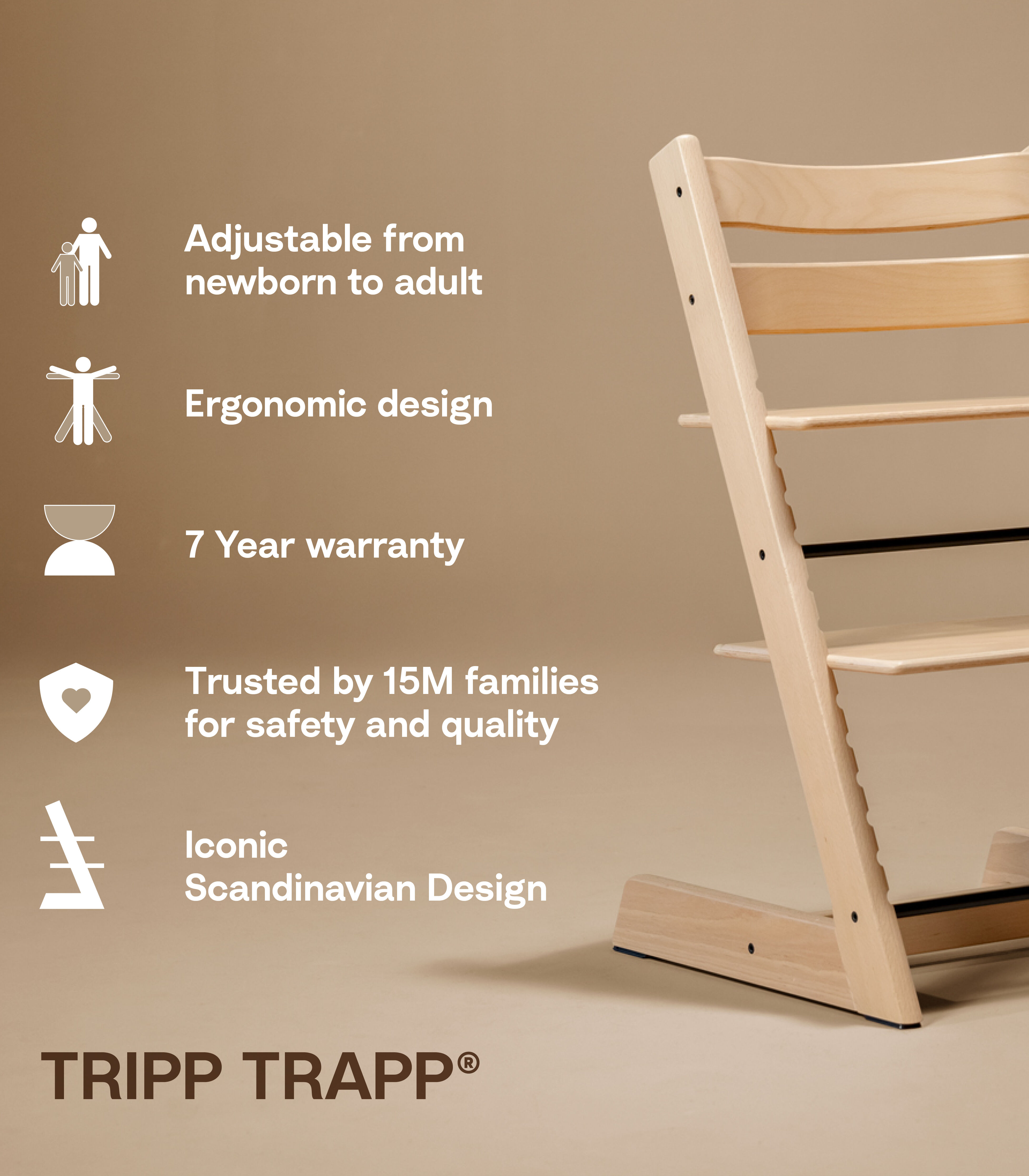 Tripp Trapp® High Chair with newborn set