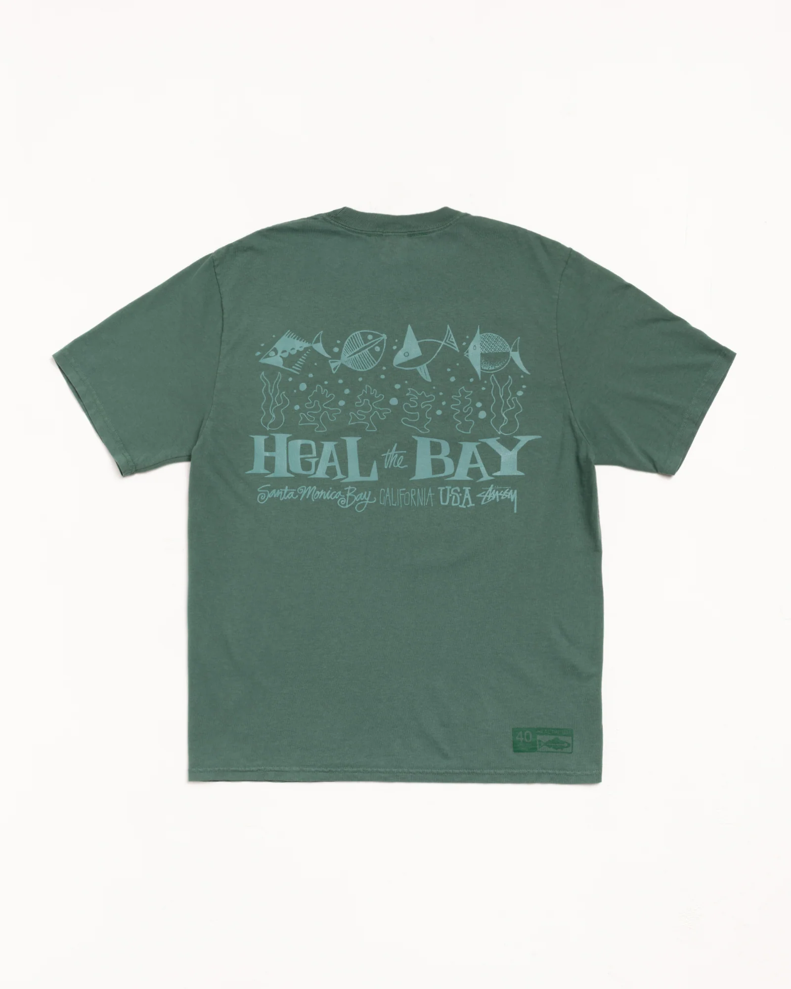 HEAL THE BAY 40 TEE PIGMENT DYED
