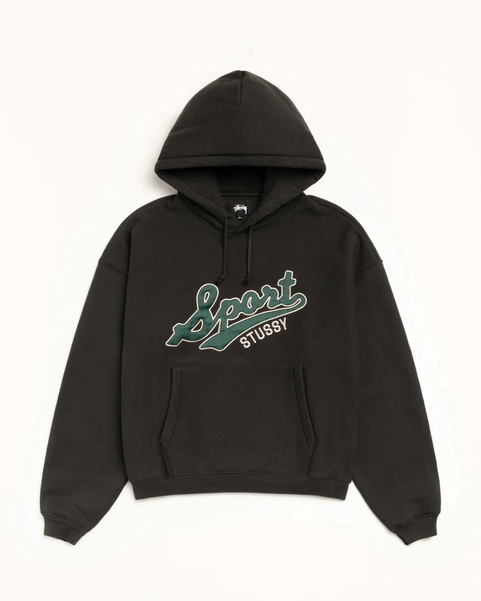 SATIN PATCH HOODIE