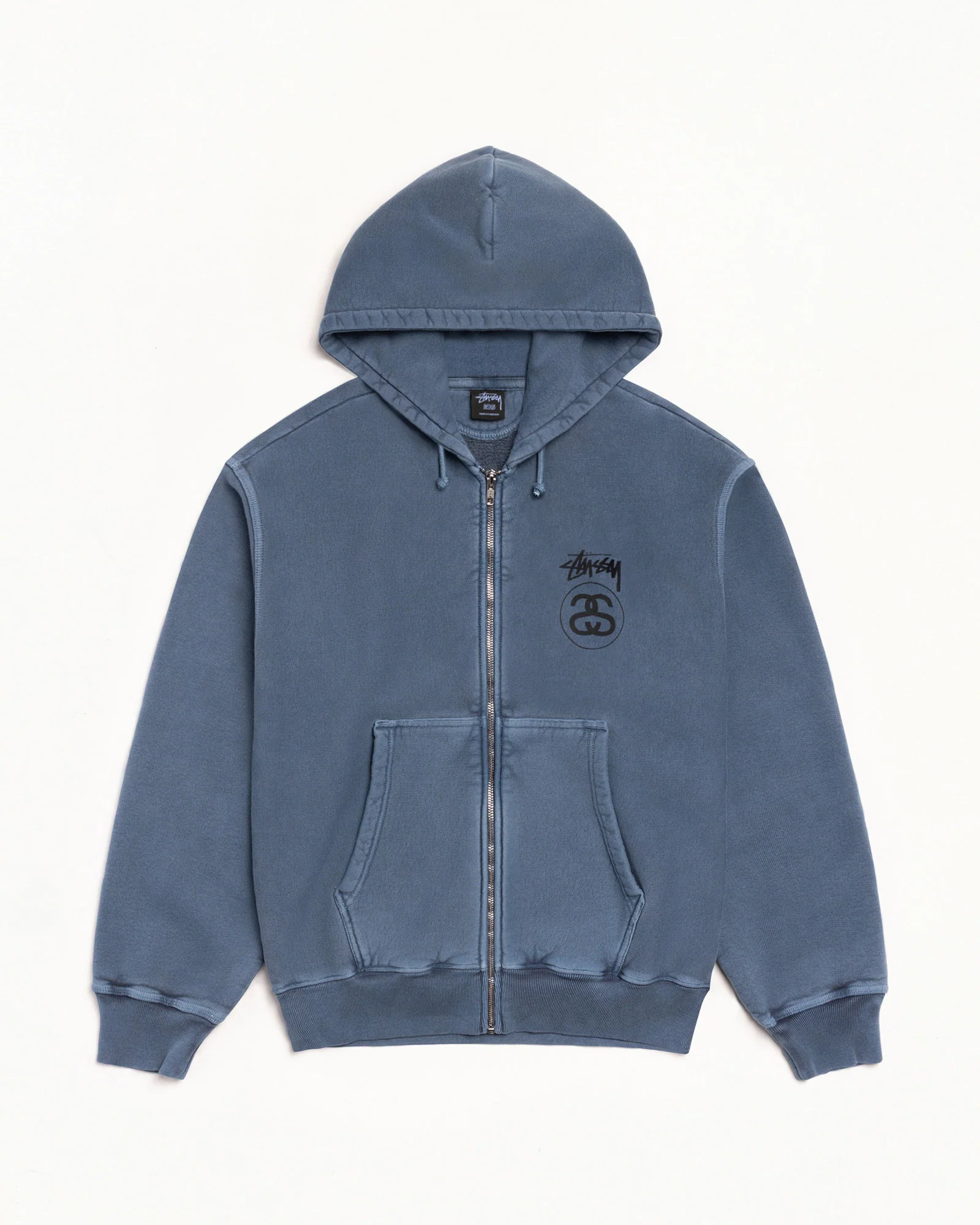 STOCK LINK ZIP HOODIE PIGMENT DYED