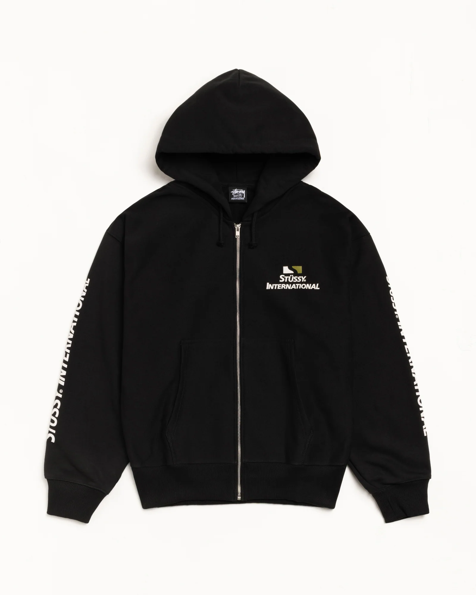 STÜSSY INTERNATIONAL ZIP HOODIE