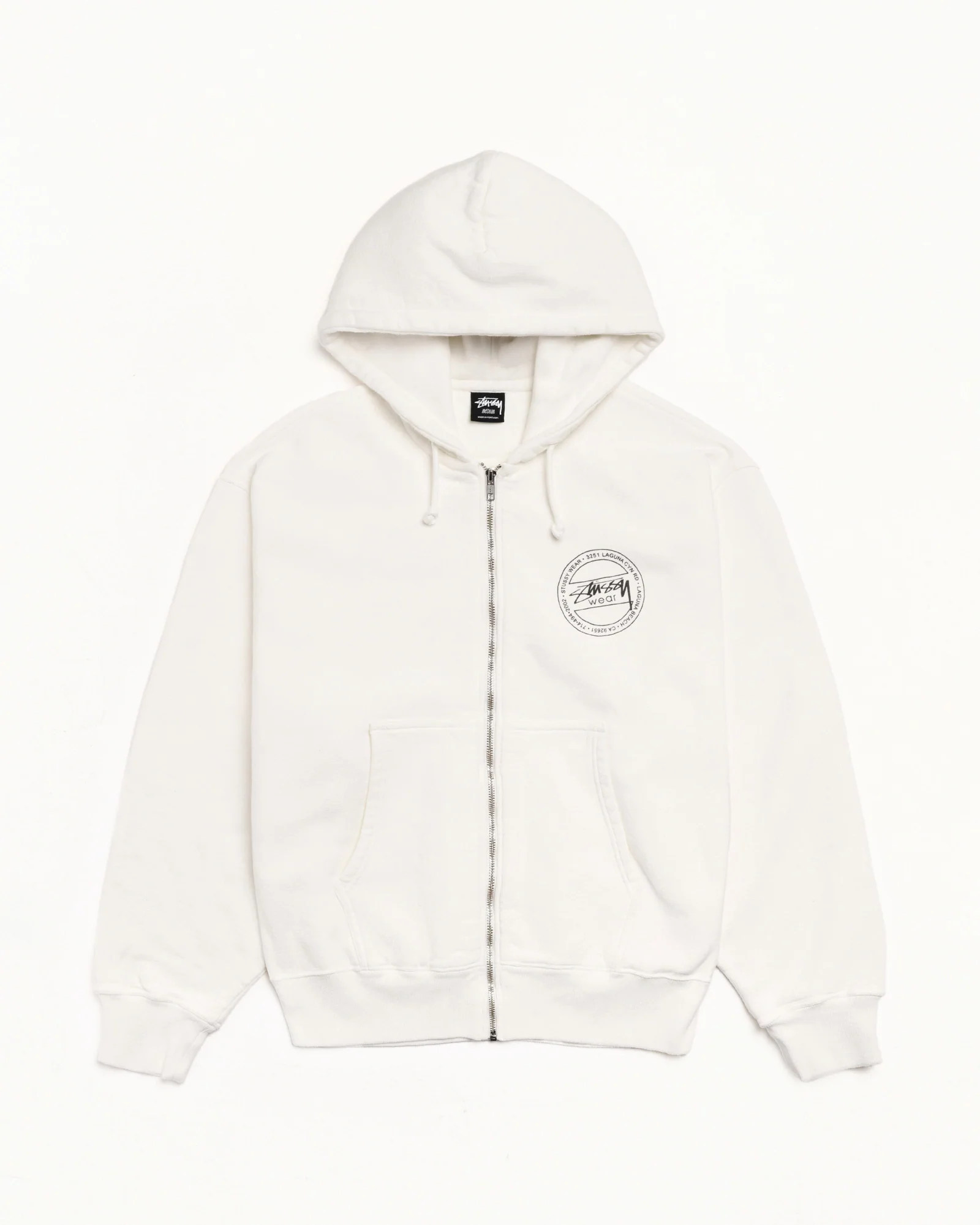 STÜSSY WEAR ZIP HOODIE PIGMENT DYED