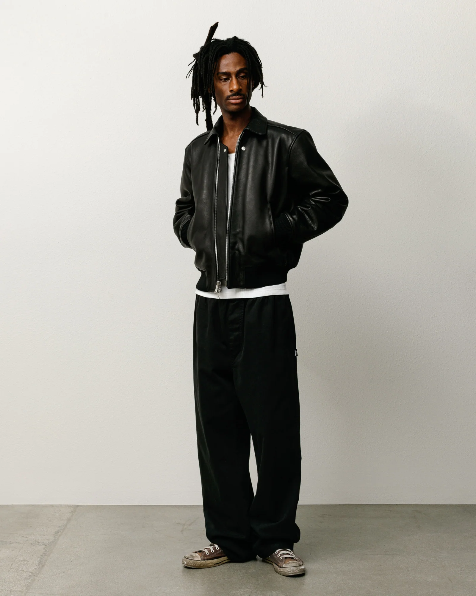 LEATHER FLIGHT JACKET