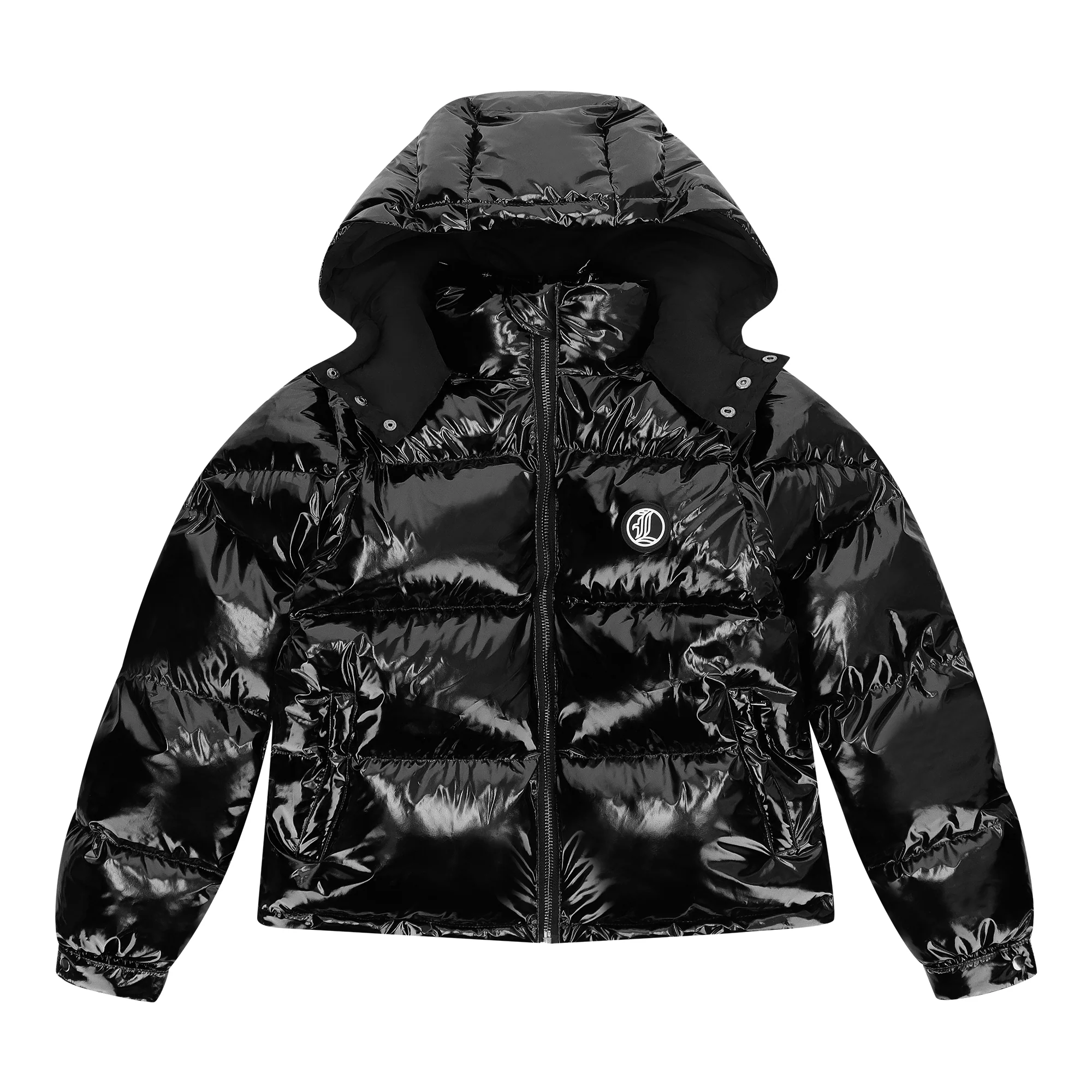 Graffiti Puffer Jacket (detachable) - Black