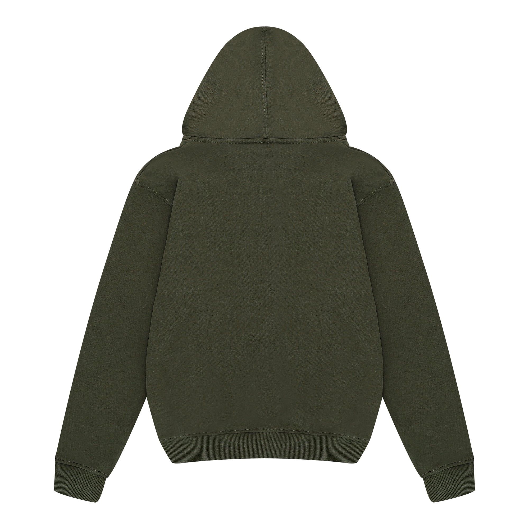 Essential Hoodie Zip Up Army Green