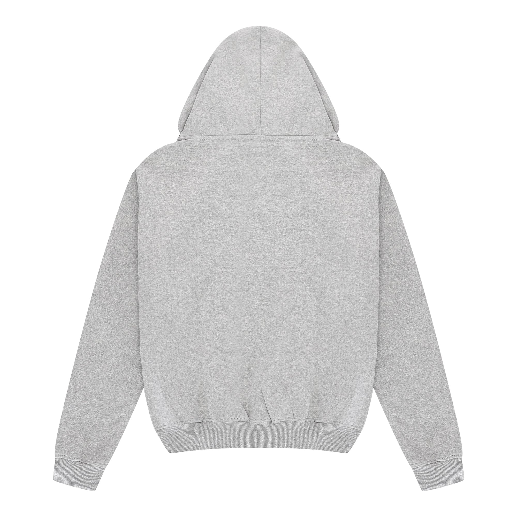 Essential Zip Up Hoodie Heather Gray