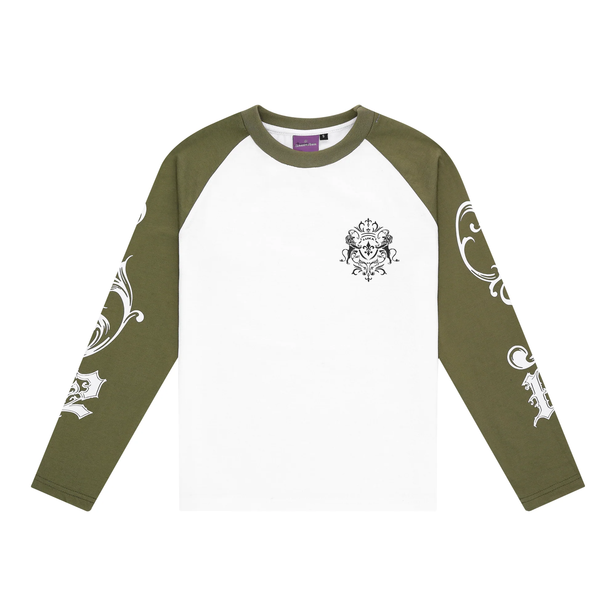 Longsleeve Green - Ancient Flower