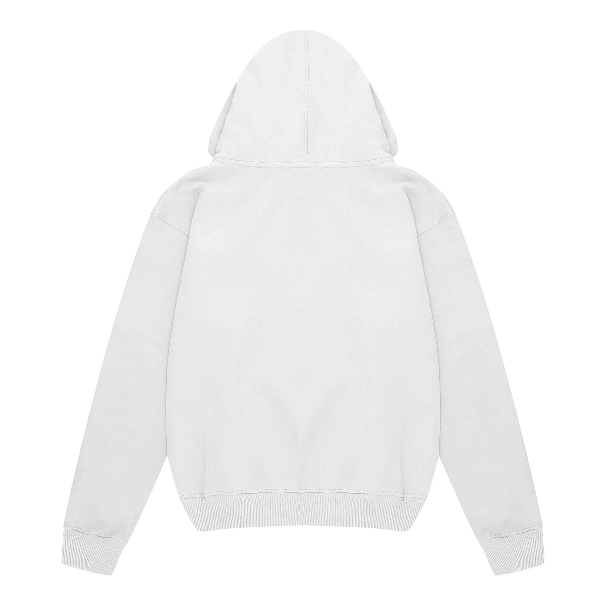 Essential Zip Up Hoodie Light Gray