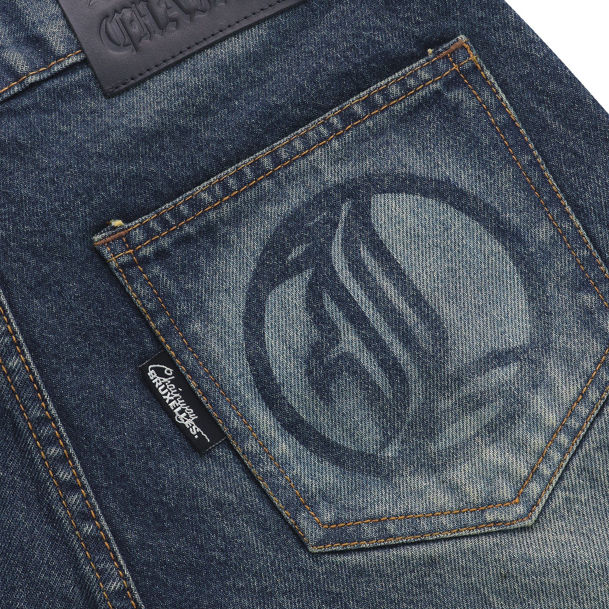 Flared Jeans Series  - Blue Yellow