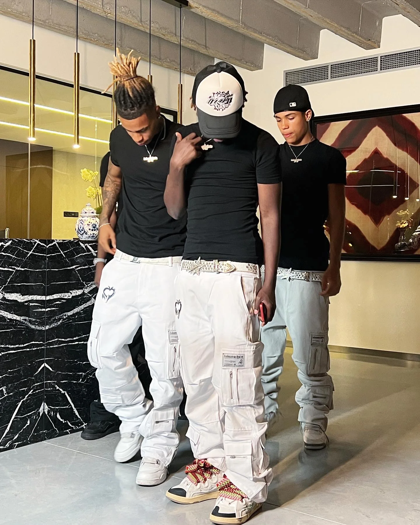 Chrome Cargo Pants Gray