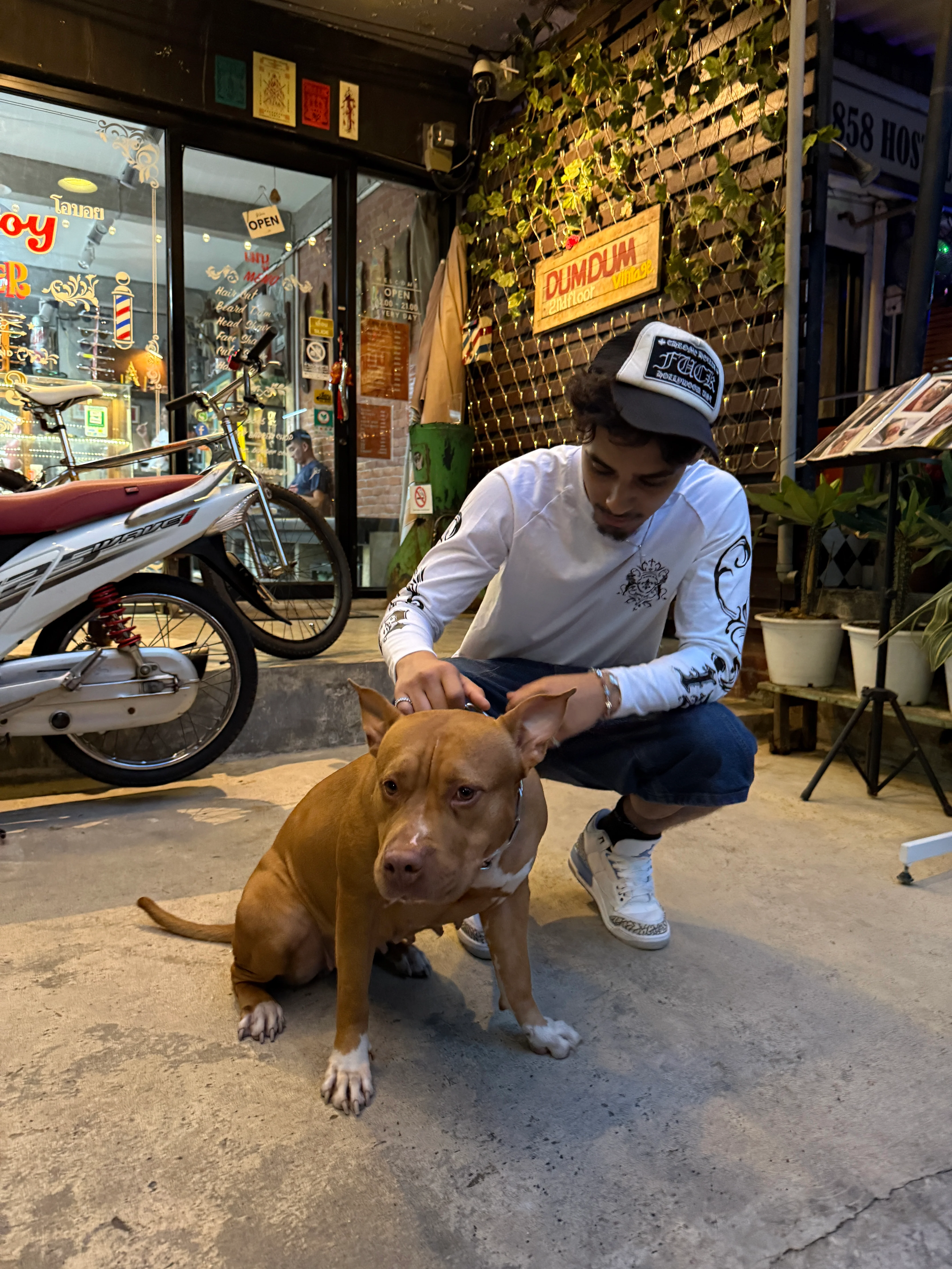 Longsleeve White - Ancient Flower