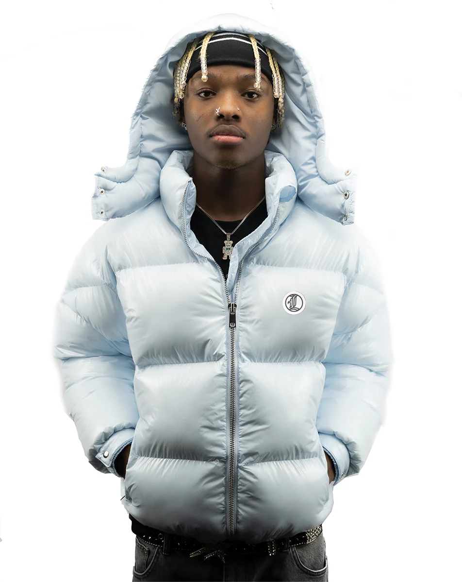 StarBoy Puffer Jacket Baby Blue