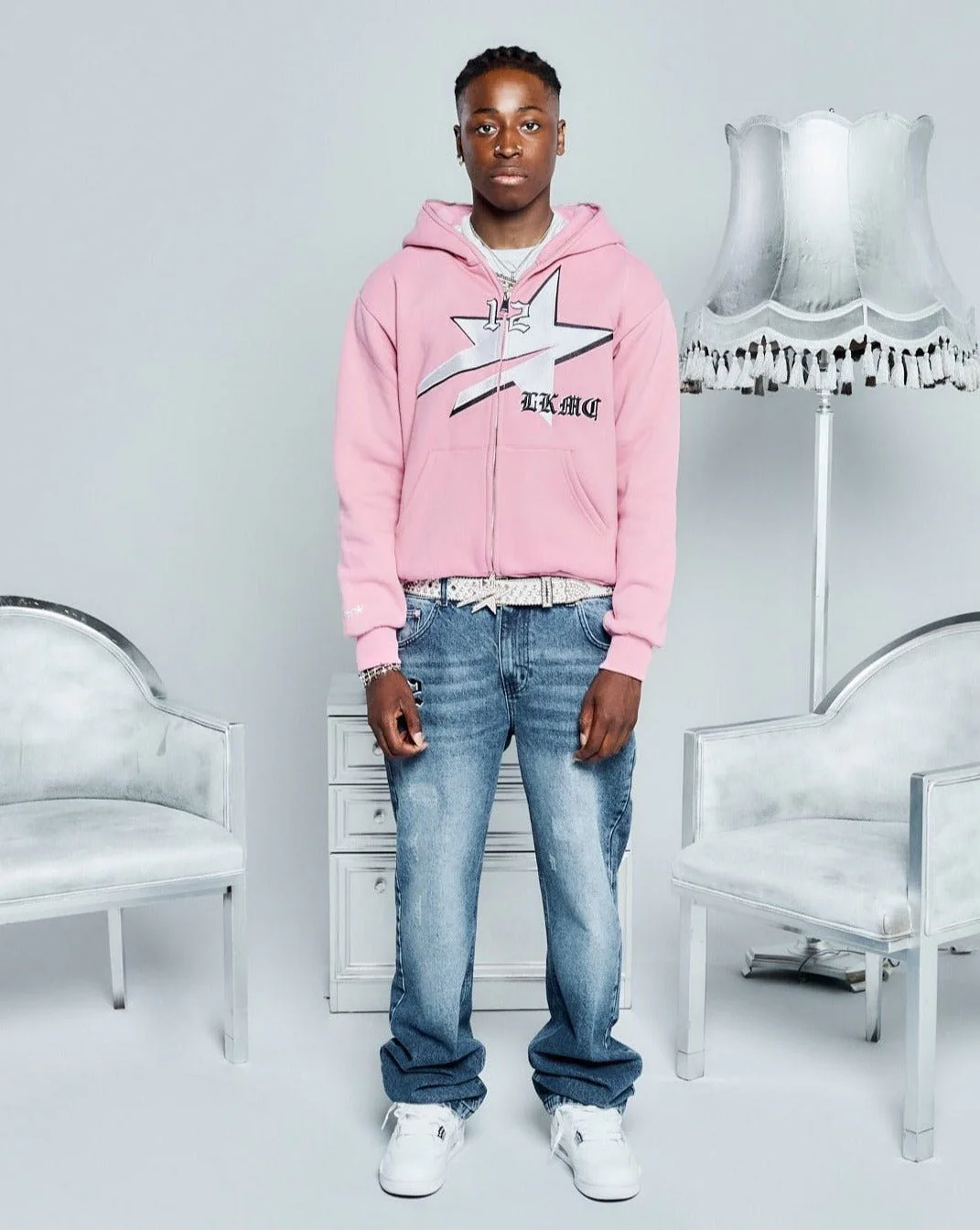StarBoy Pink Full Zip Hoodie