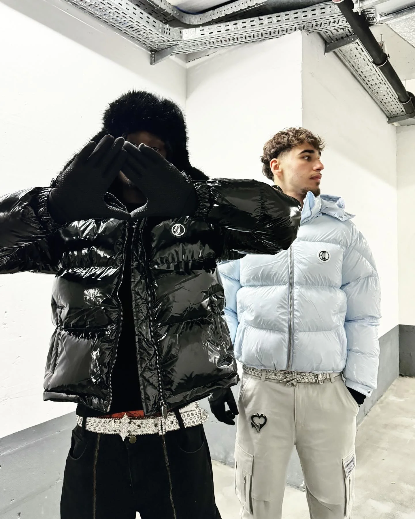 StarBoy Puffer Jacket Baby Blue
