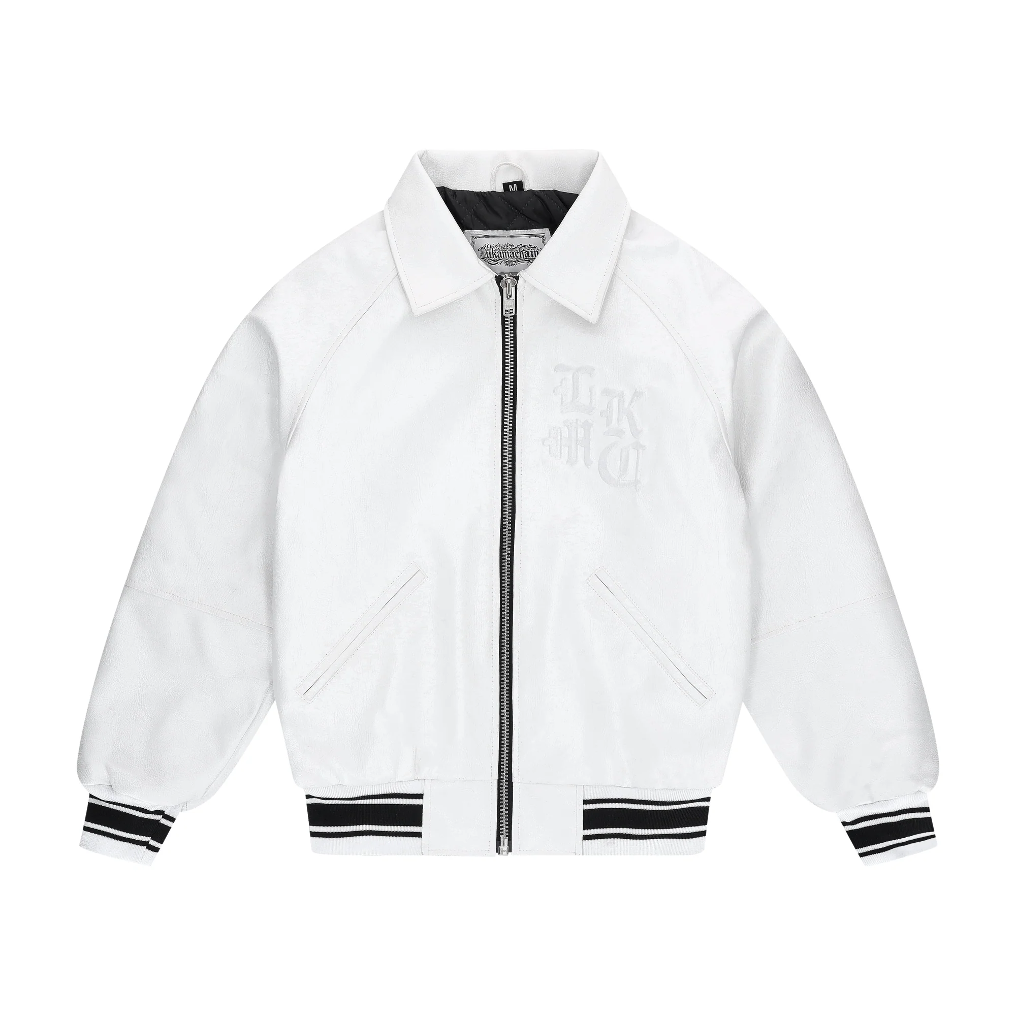Leather Jacket High School White