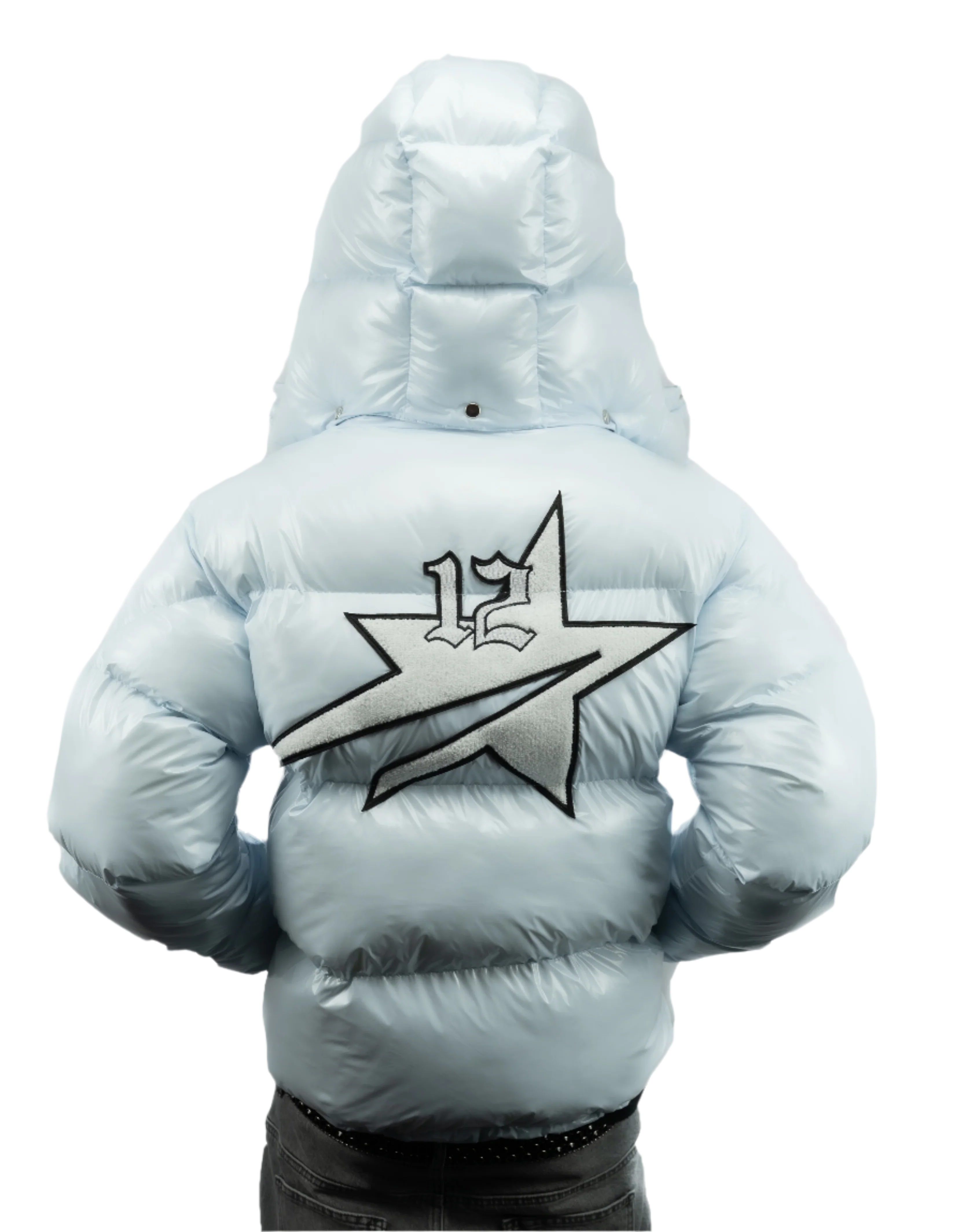 StarBoy Puffer Jacket Baby Blue