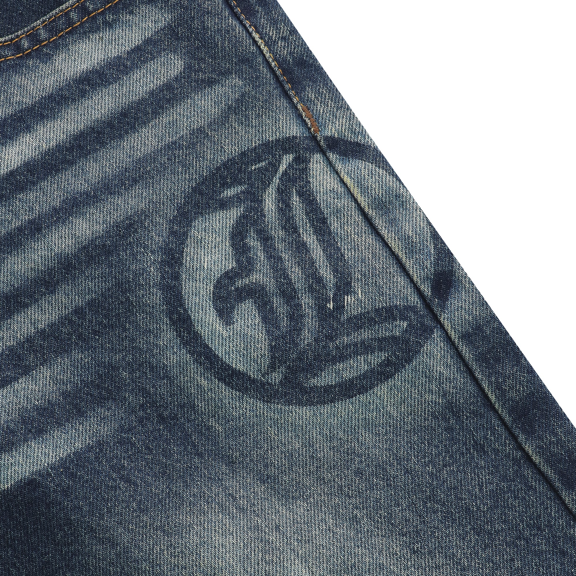 Flared Jeans Series  - Blue Yellow