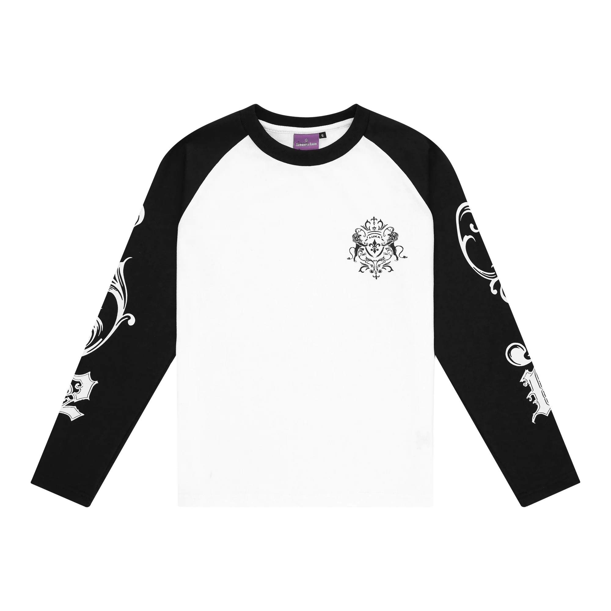 Longsleeve Black - Ancient Flower