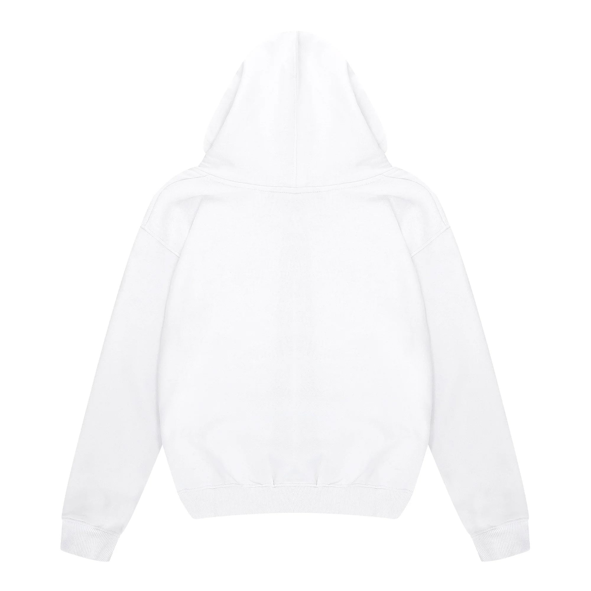 Essential Zip Up Hoodie White