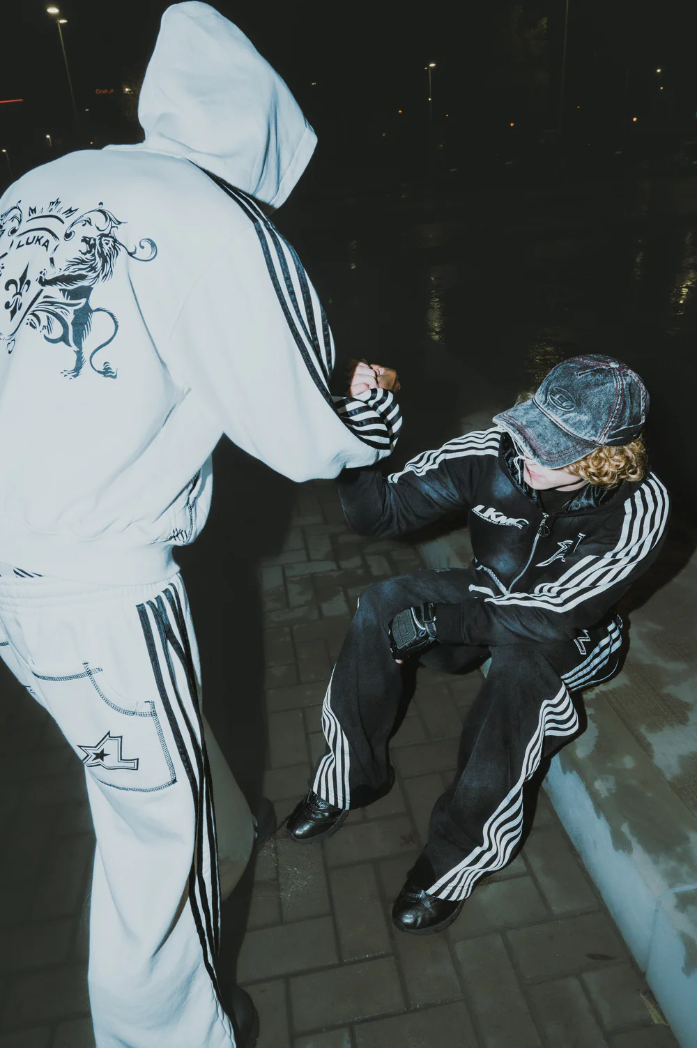 Jogger Striped - White