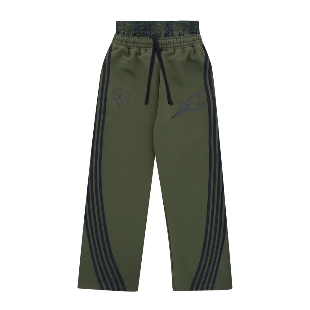 Jogger Striped - Army Green