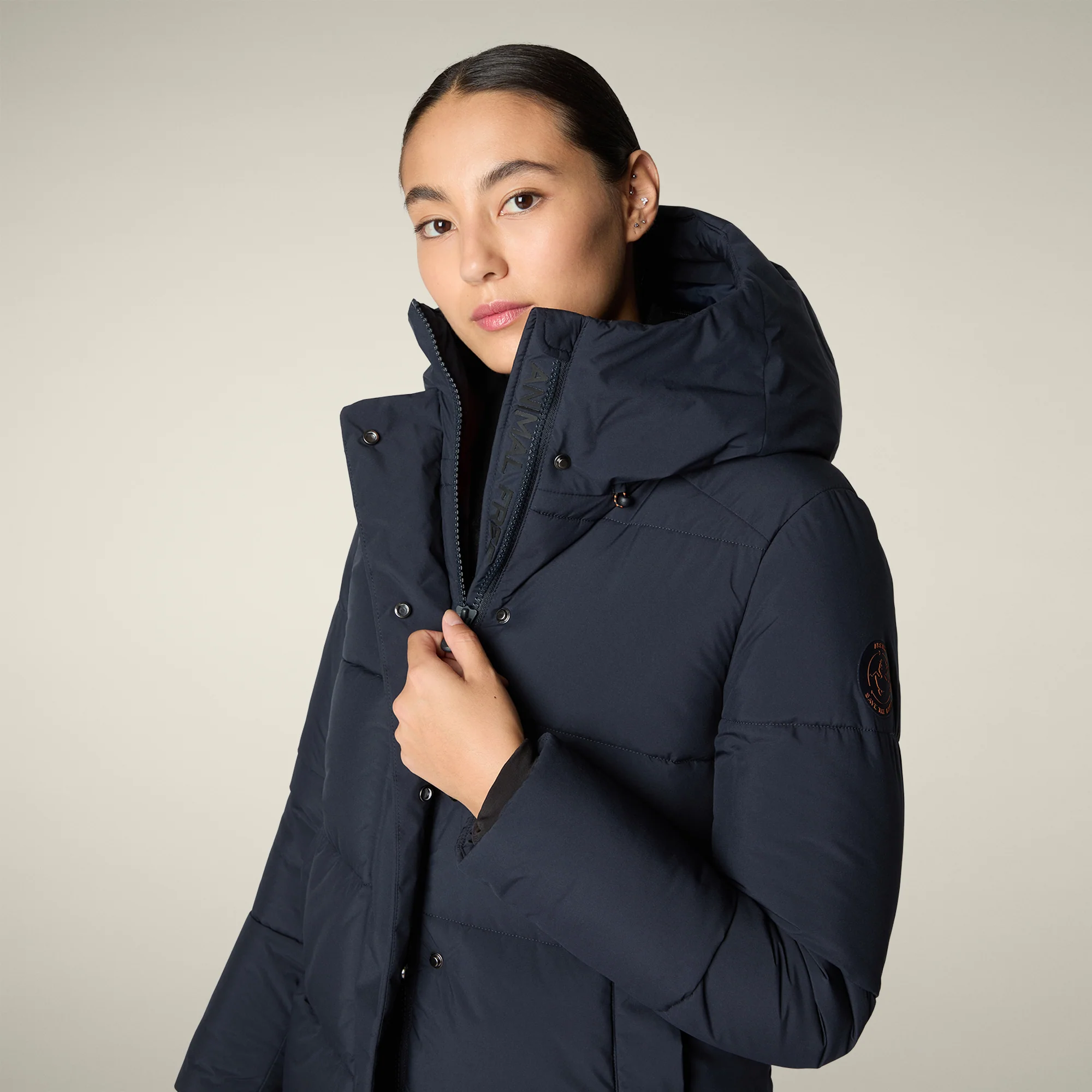 Women's Parka Bethany in Blue Black