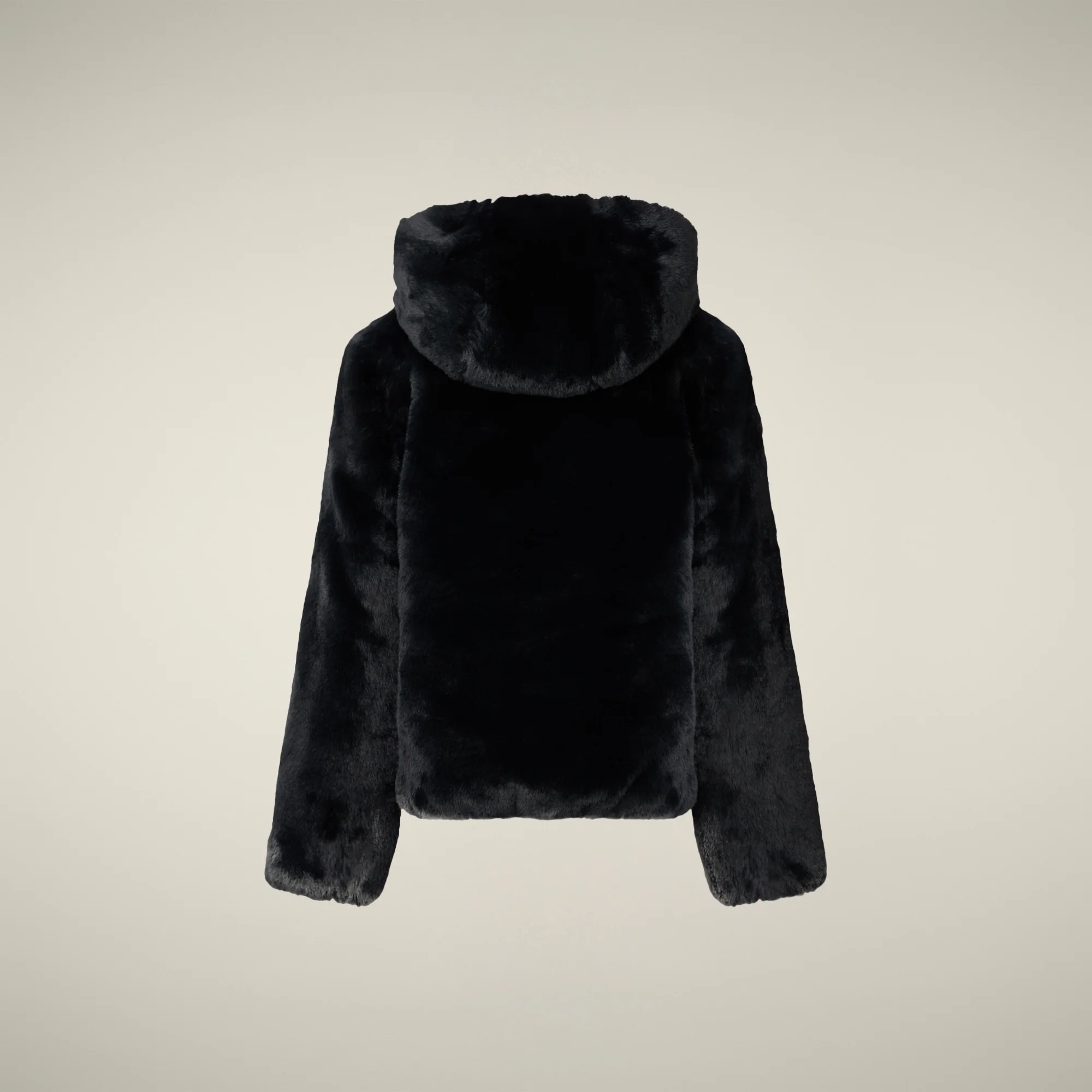 Girls' Reversible Faux Fur Jacket Chloe in Black