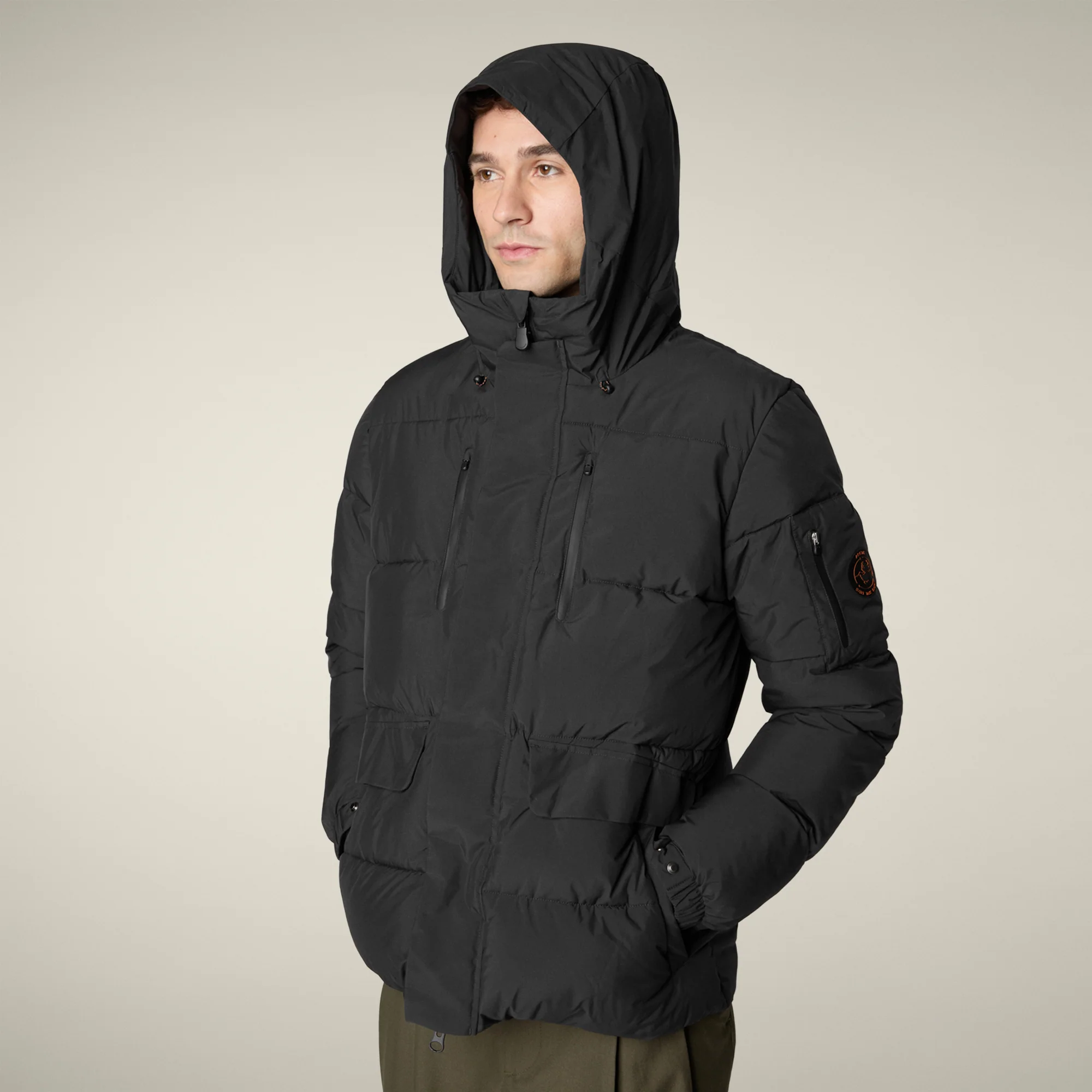 Men's parka Alter in black