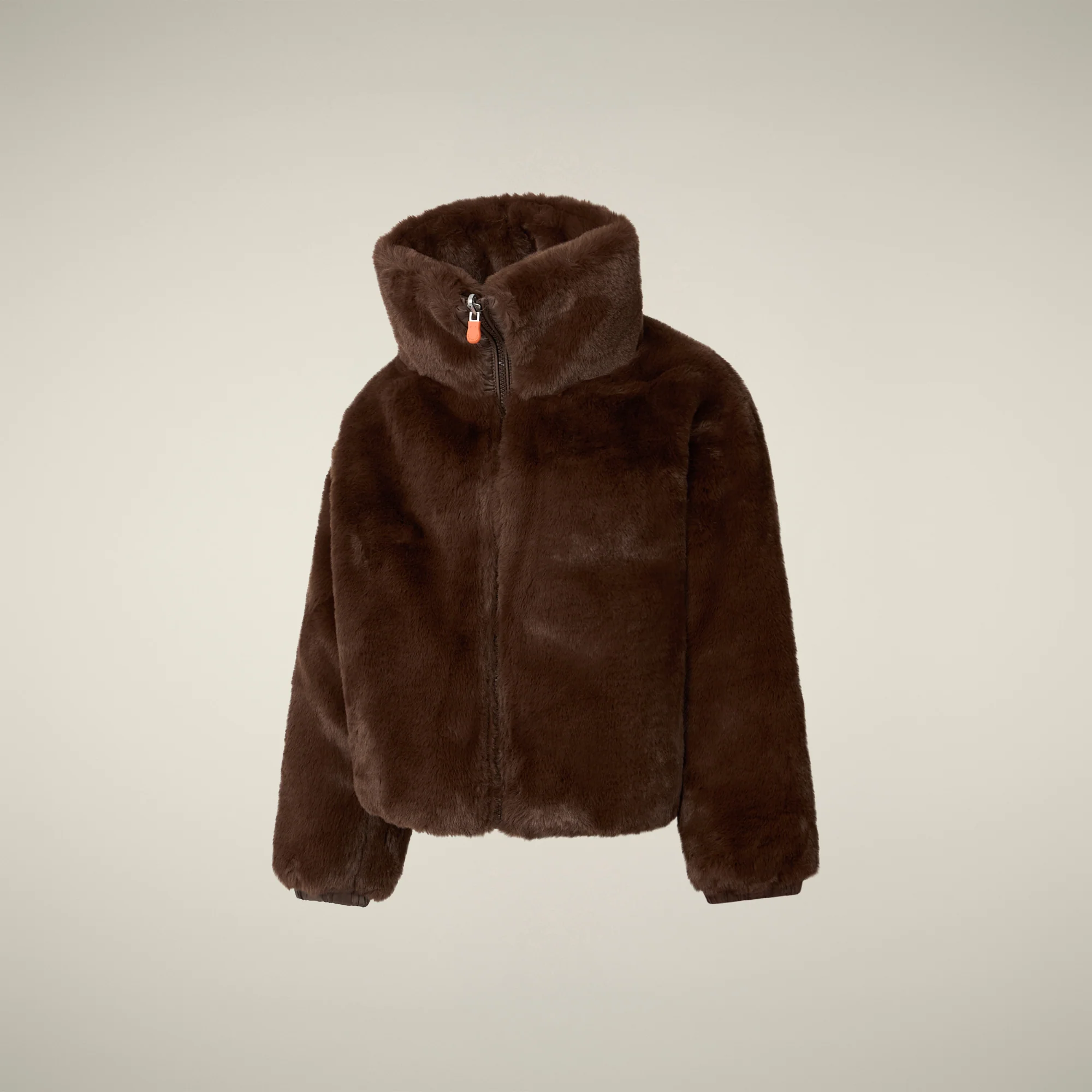 Girls' Reversible Faux Fur Jacket Ceri in Teddy Brown