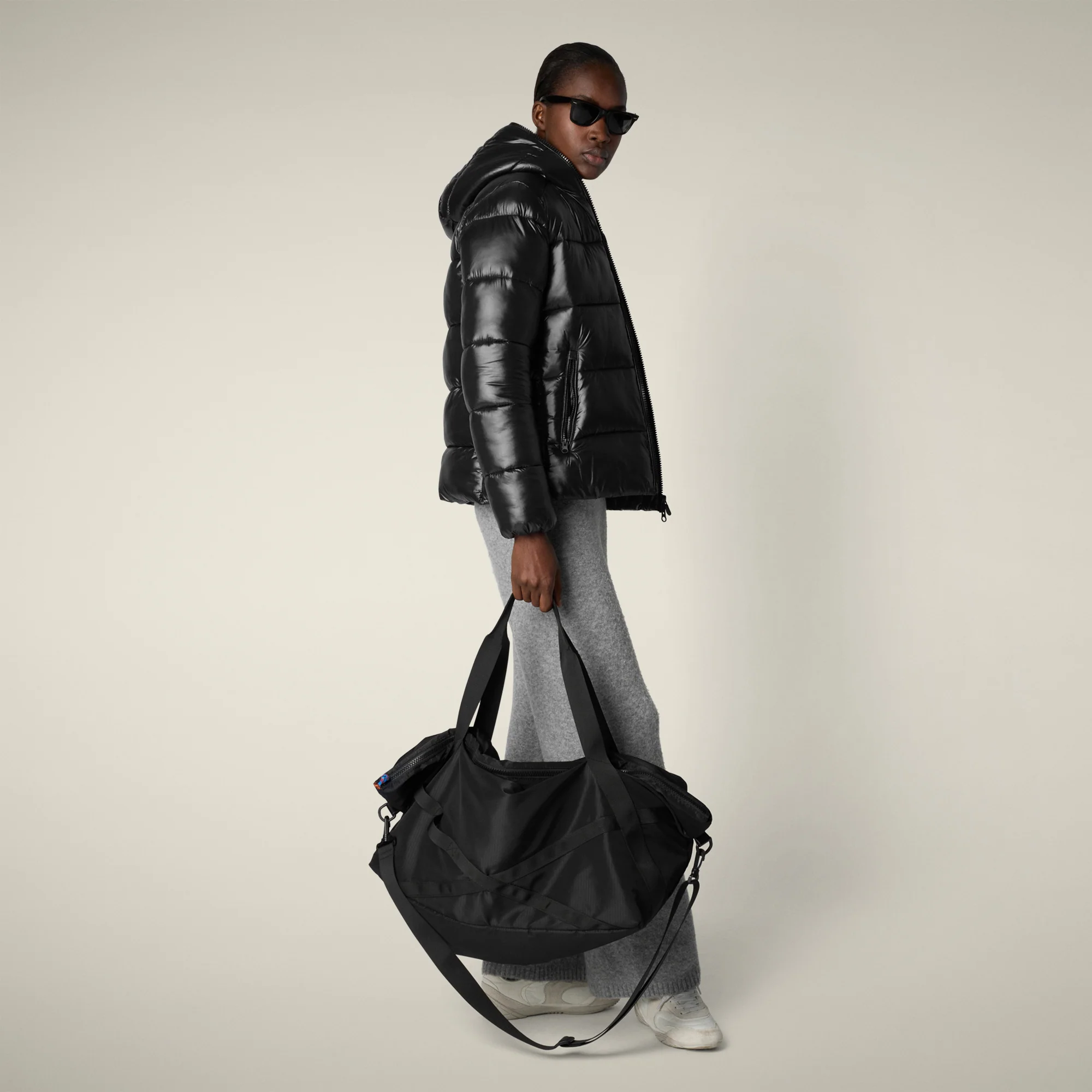 Women's Animal free puffer Jacket Lois in Black