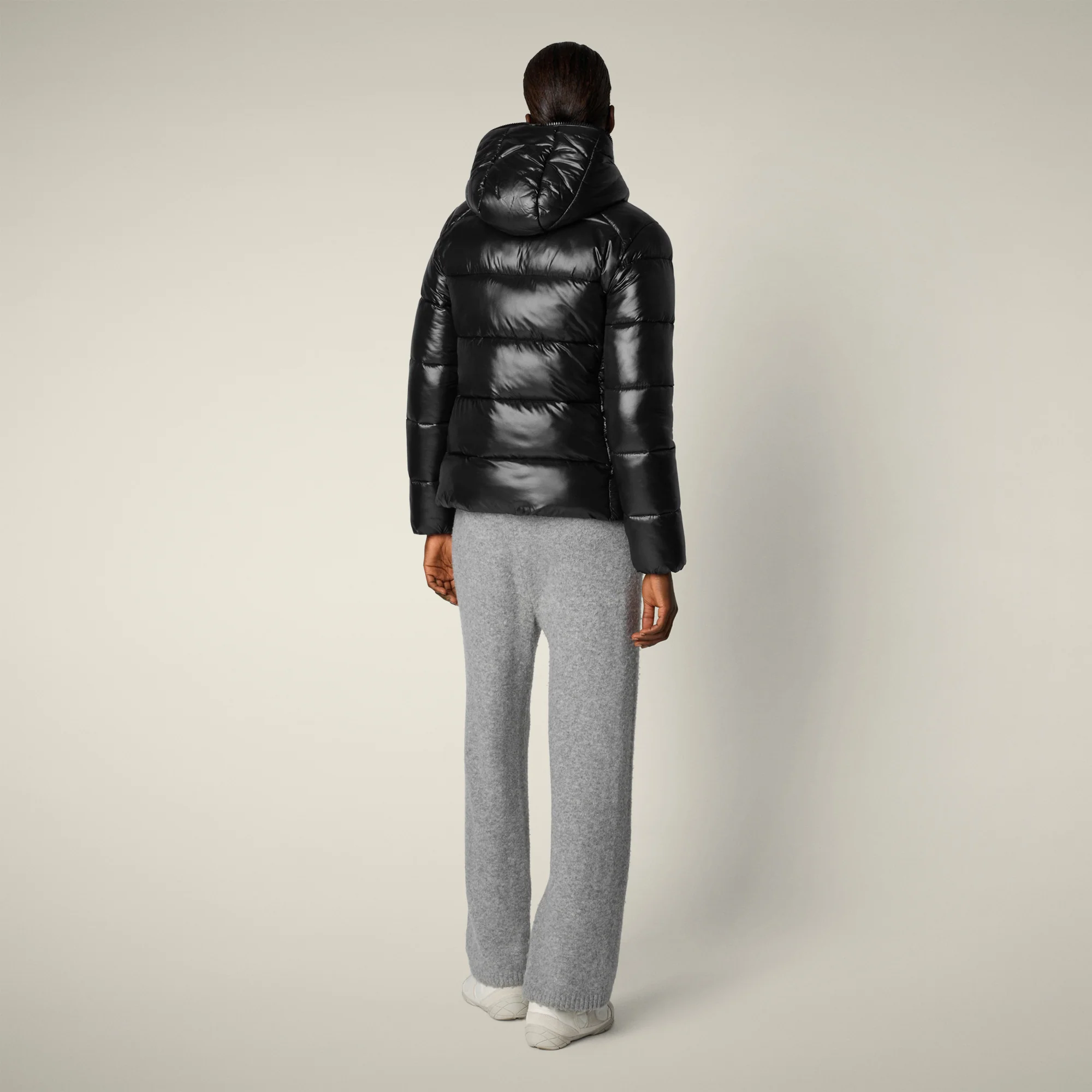 Women's Animal free puffer Jacket Lois in Black