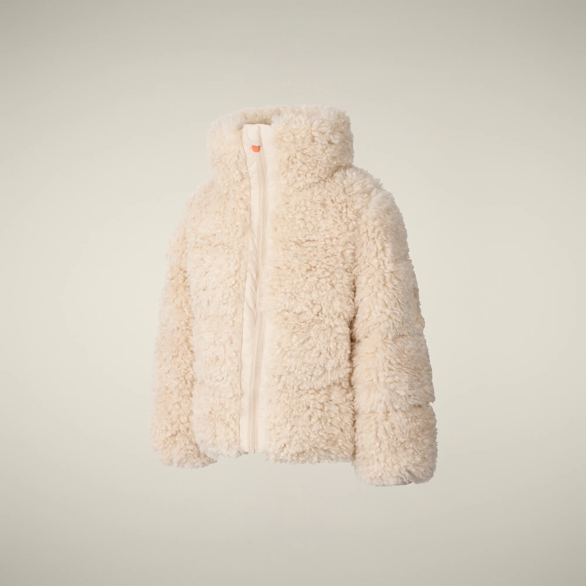 Girls' faux fur Jacket Thisbe in Shore Beige