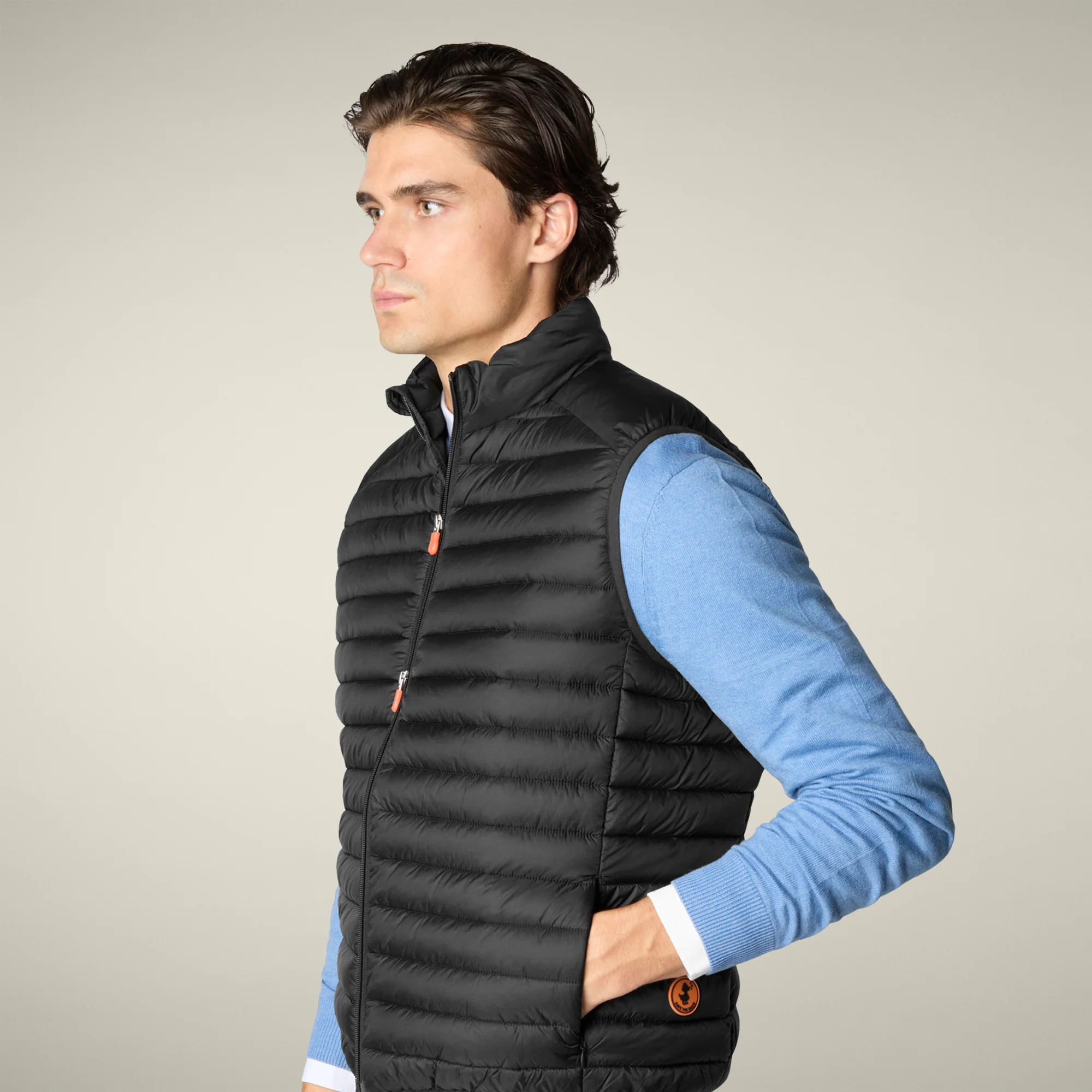 Men's  Puffer Vest Adam in Black