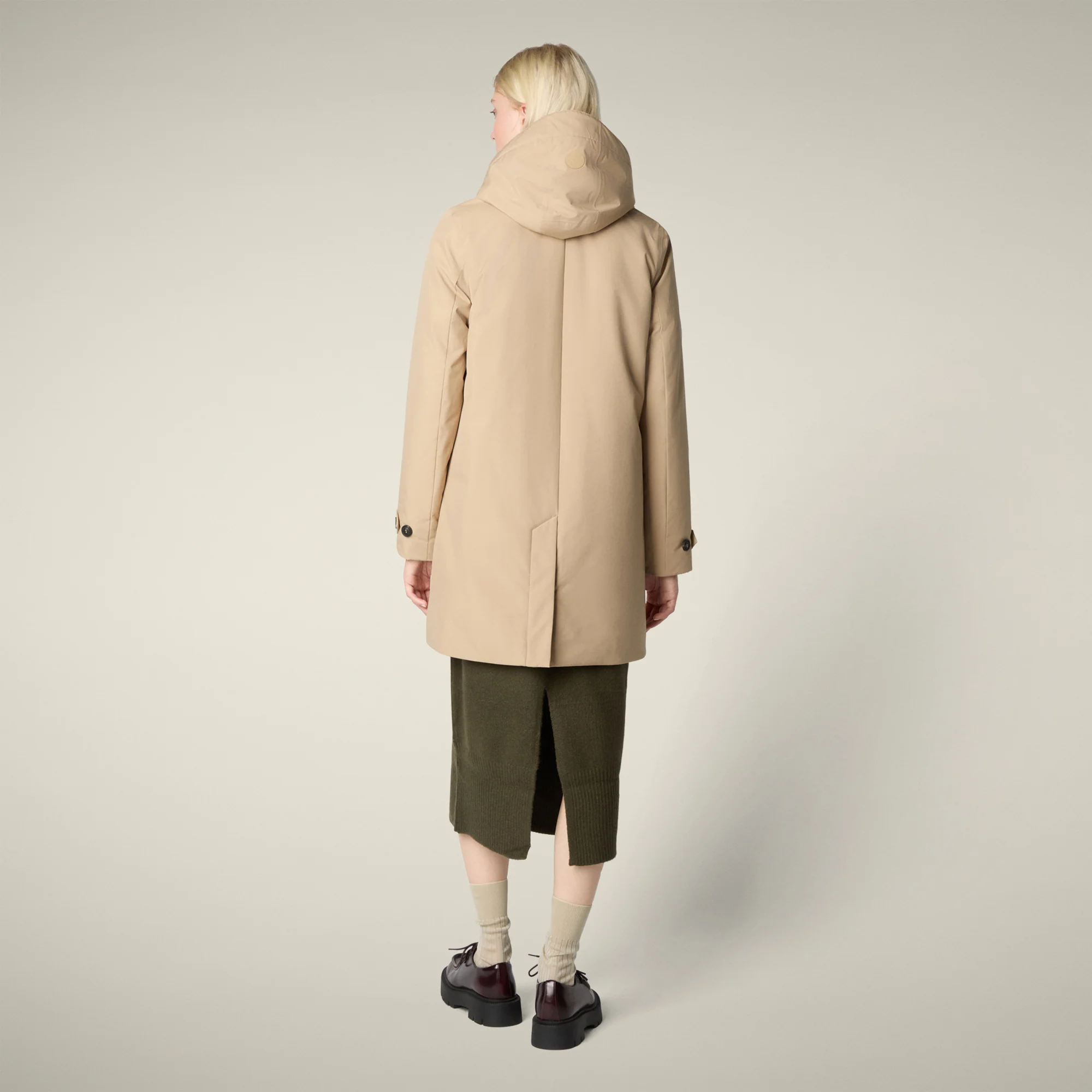 Women's Raincoat Embie in Stardust Beige