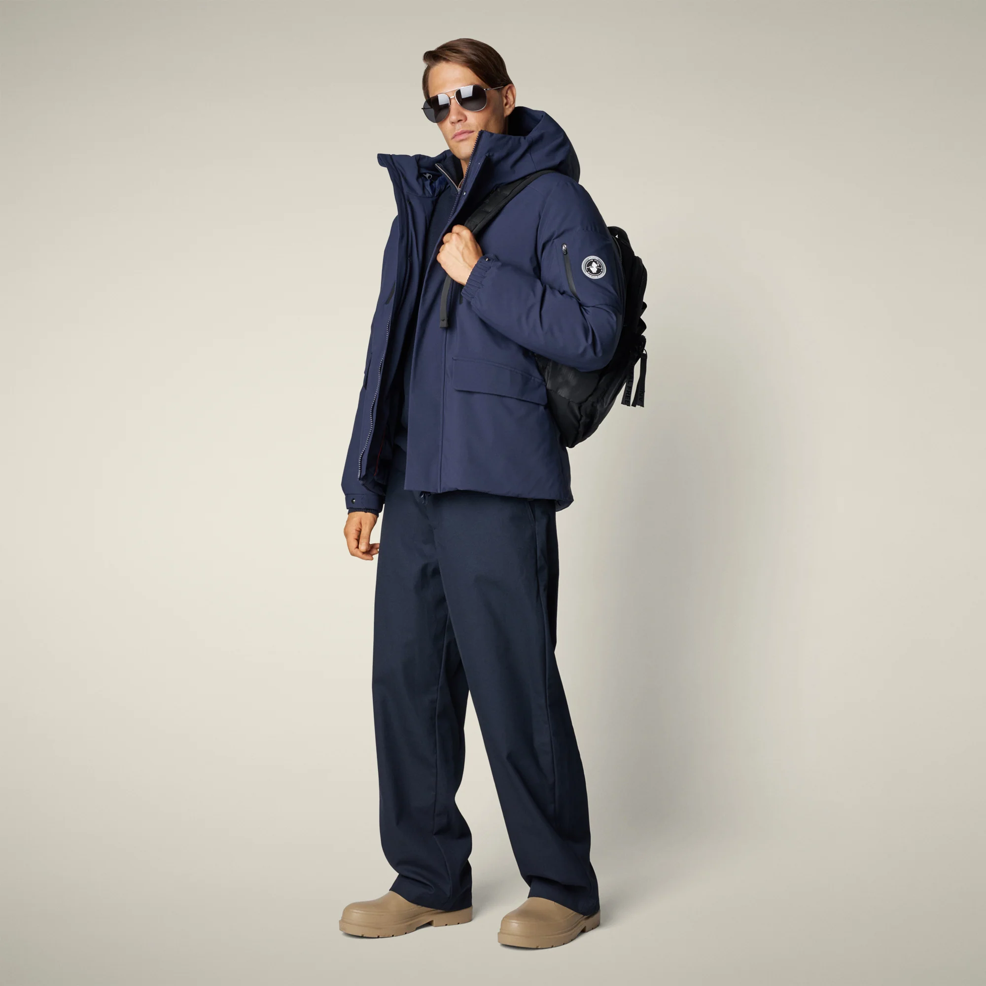 Men's Parka Hiram in navy blue