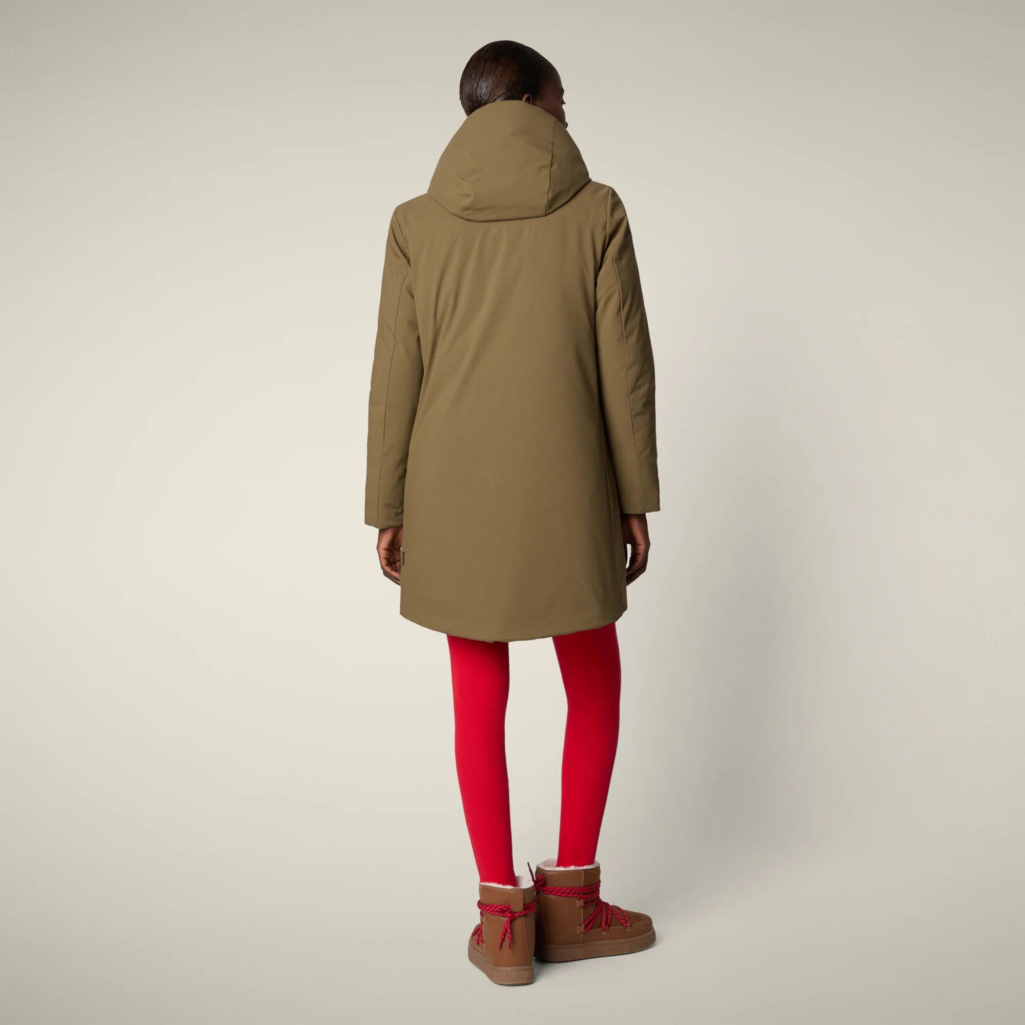 Women's parka nellie  in bark green