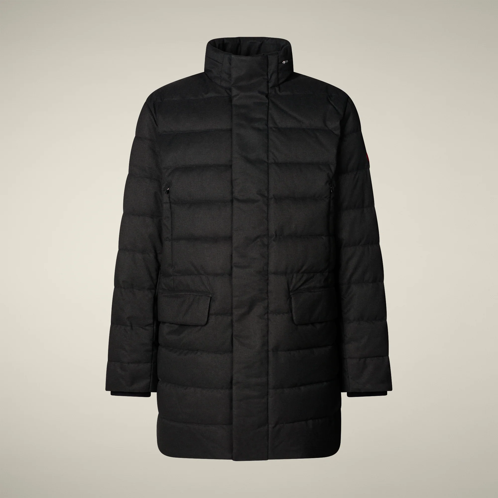 Men's animal free puffer gordon in black melange